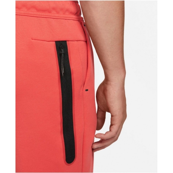 NIKE SPORTSWEAR TECH FLEECE SHORTS RED LOBSTER SIZE MEDIUM MENS - Picture 3 of 8